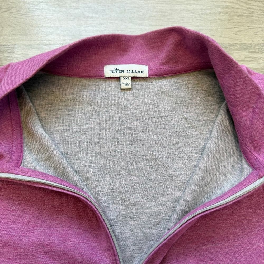 Peter Millar Men's 1/4 Zip Up Pullover Comfort Interlock Classic Fit 2XL - Picture 3 of 10